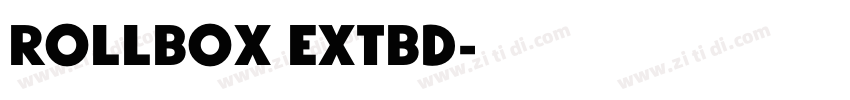 Rollbox ExtBd字体转换